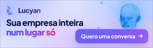 Lucyan: sua empresa inteira num lugar só. Uma assistente com IA que junta seus dados. Quero uma conversa.